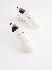 White Standard Fit (F) Strap Touch Fastening Shoes - Image 1 of 6
