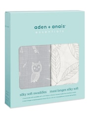 aden + anais Grey Essentials Woodsy Silky Soft Blankets 2 Pack - Image 2 of 6