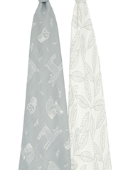 aden + anais Grey Essentials Woodsy Silky Soft Blankets 2 Pack - Image 3 of 6