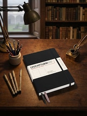 LEUCHTTURM1917 Black Medium A5 Hardcover Plain Notebook - Image 5 of 8