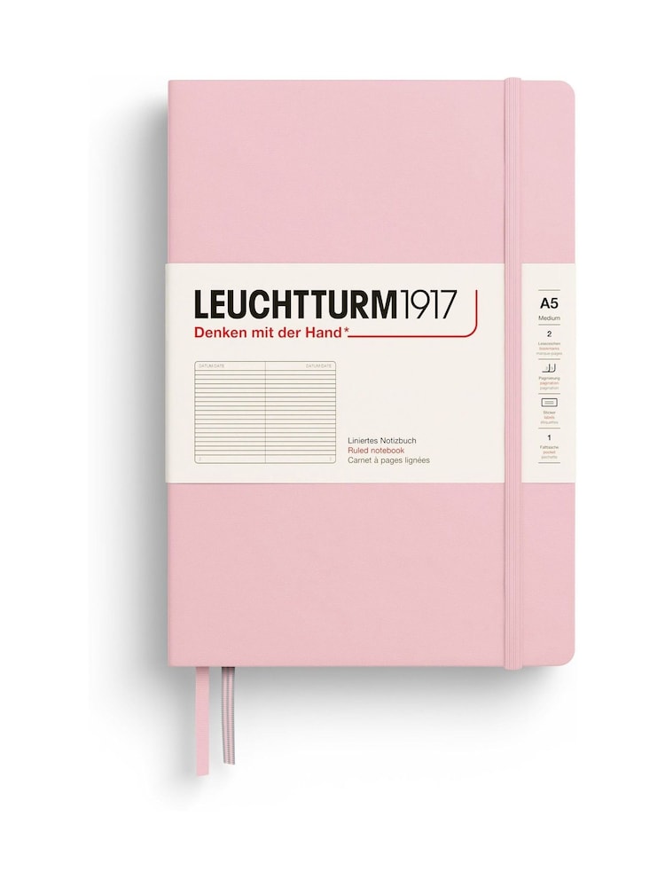 LEUCHTTURM1917 Powder Medium A5 Hardcover Ruled Notebook - Image 2 of 8 LEUCHTTURM1917 Powder Medium A5 Hardcover Ruled Notebook - Image 2 of 8