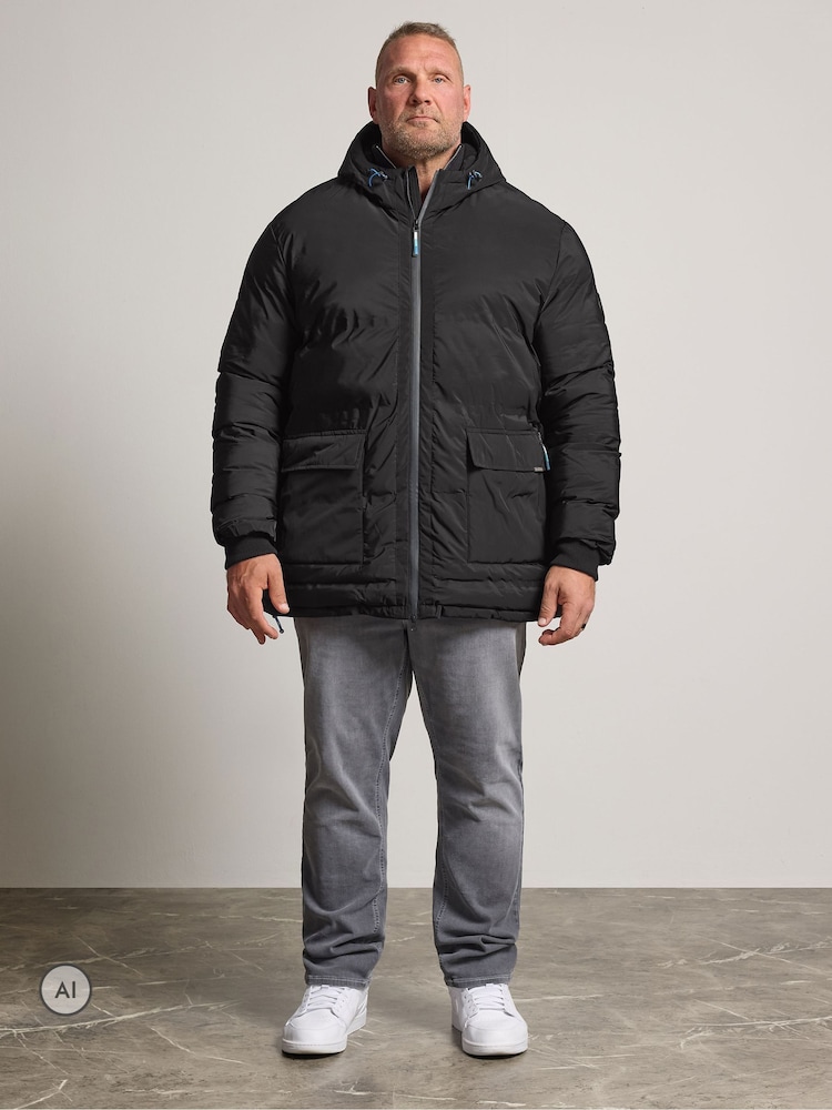 BadRhino Big & Tall Black Dalton Puffer Jacket - Image 2 of 7
