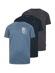 Lot de 3 t-shirts longs BadRhino Big & Tall - Image 2 sur 3