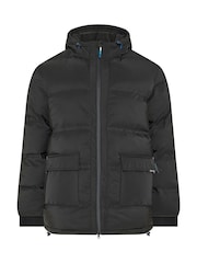 BadRhino Big & Tall Black Long Dalton Puffer Jacket - Image 6 of 7