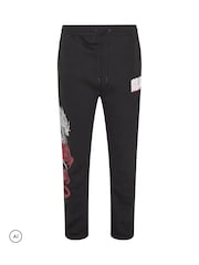 BadRhino Big & Tall Black Japanese Dragon Joggers - Image 6 of 7