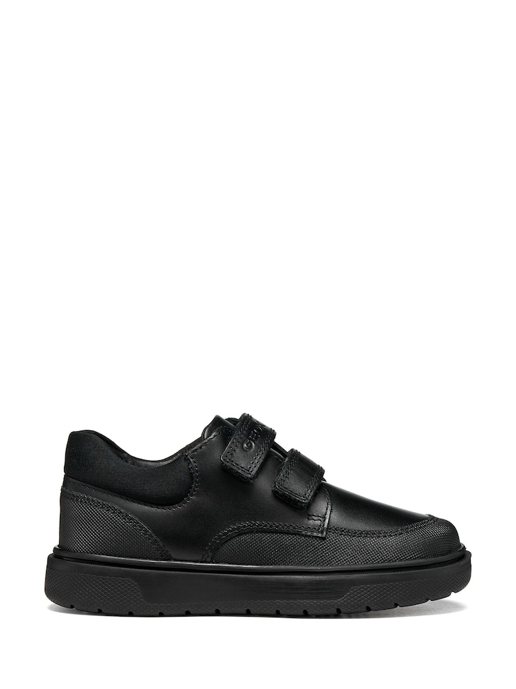 Geox Black J Riddock Leather School Shoes - Image 1 of 5