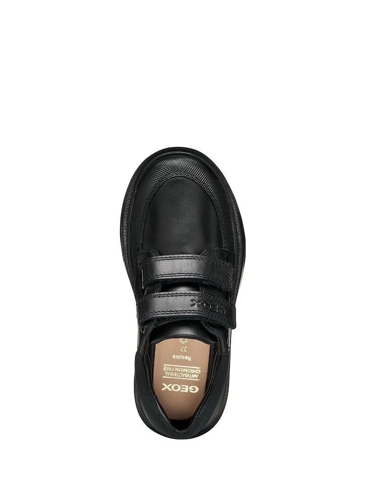 Geox Black J Riddock Leather School Shoes - Image 5 of 5