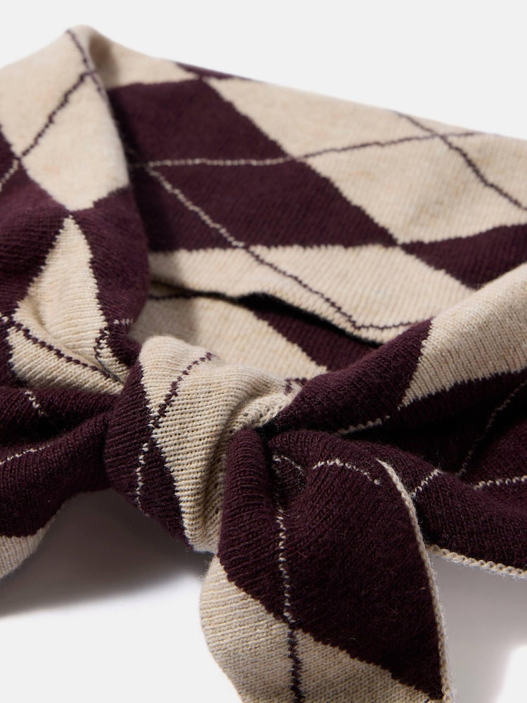 Mint Velvet Argyle-neulehuivi - Kuva 2 / 3