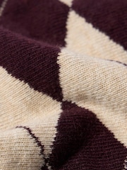Mint Velvet Argyle-neulehuivi - Kuva 3 / 3