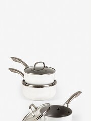 White Malvern 3 piece pan set Non-Stick Cookware - Image 7 of 7