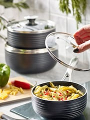 Black Bronx 3 piece pan set Non-Stick Cookware - Image 3 of 6