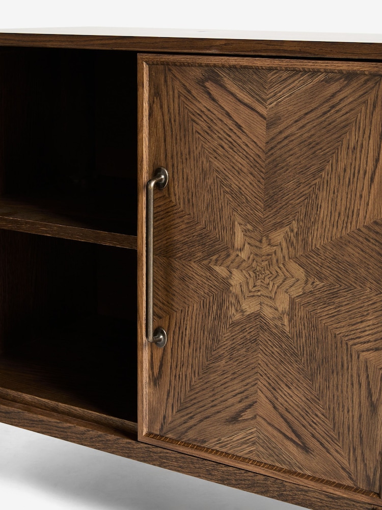 Nina Campbell Dark Oak Small Tedworth Sideboard - Image 7 of 7