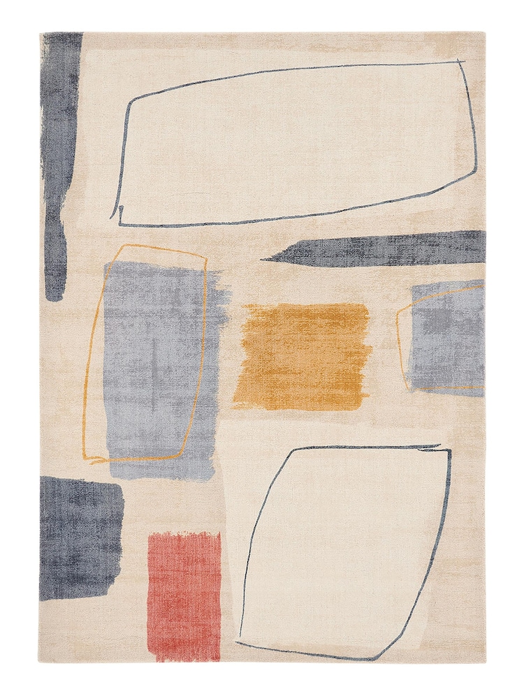 Scion Amber Orange Composition Rug - Image 1 of 4 Scion Amber Orange Composition Rug - Image 1 of 4