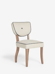 Nina Campbell Set of 2 Natural Ashburn Oak Effect Leg Dining Chairs - Image 3 of 6