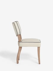 Nina Campbell Set of 2 Natural Ashburn Oak Effect Leg Dining Chairs - Image 4 of 6