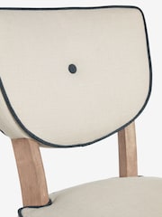 Nina Campbell Set of 2 Natural Ashburn Oak Effect Leg Dining Chairs - Image 6 of 6
