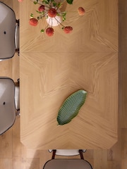 Nina Campbell Light Oak Tedworth 6 to 8 Seater Extending Dining Table - Image 5 of 8