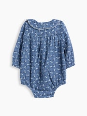 Gap Ruffle Collar Floral Bubble Bodysuit (0-24mths) - Imagen 2 de 3