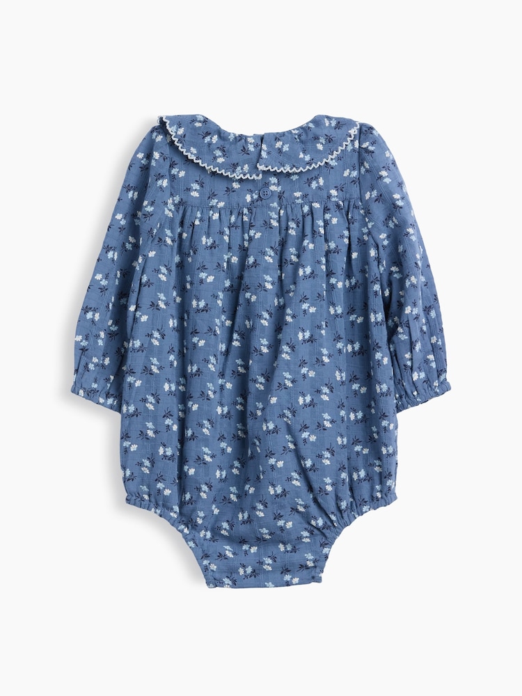 Gap Ruffle Collar Floral Bubble Bodysuit (0-24mths) - Imagen 2 de 3 Gap Ruffle Collar Floral Bubble Bodysuit (0-24mths) - Imagen 2 de 3