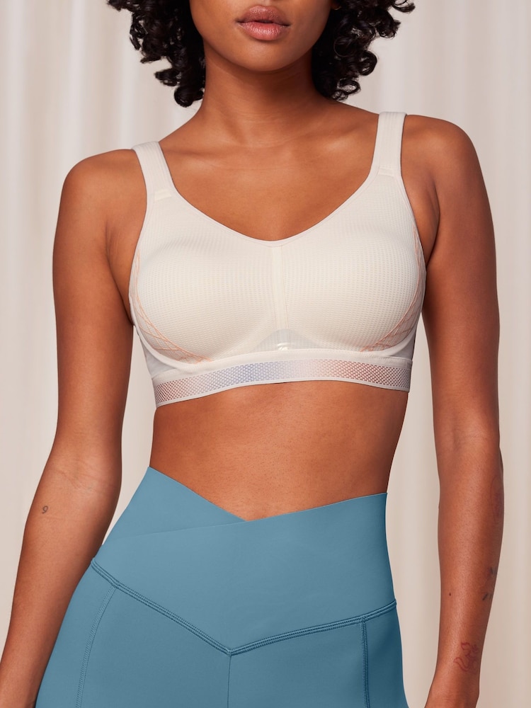 Triumph Orange Cardio Flow Padded Sports Bra - Image 1 of 1 Triumph Orange Cardio Flow Padded Sports Bra - Image 1 of 1