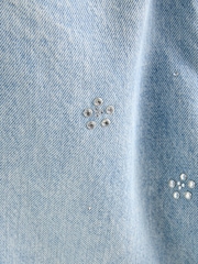 Verzierung, Mittelblau - Barrel Jeans 100% Baumwolle - Bild 6 von 6