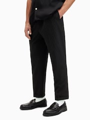 AllSaints Black Dice Tallis Trousers - Image 1 of 8