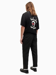 AllSaints Black Dice Tallis Trousers - Image 2 of 8