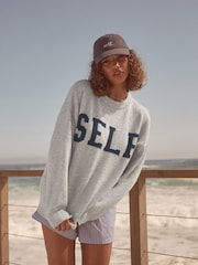 self. Grey Knitted Jumper - Image 1 of 7