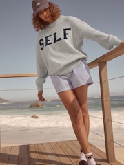 self. Grey Knitted Jumper - Image 2 of 7
