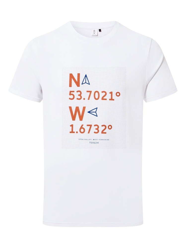 Tog 24 White Navigate Outdoor T-Shirt - Image 6 of 6 Tog 24 White Navigate Outdoor T-Shirt - Image 6 of 6