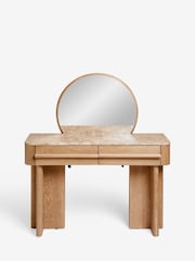 Mid Natural Aviano N. Premium Oak Veneer Console Dressing Table - Image 8 of 10