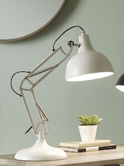 Pacific White Task Table Lamp - Image 1 of 6