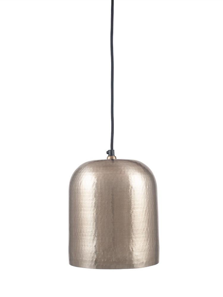 Pacific Antique Silver Dome Ceiling Light Pendant - Image 2 of 4