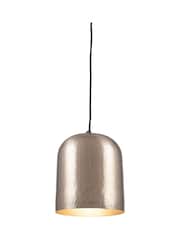 Pacific Antique Silver Dome Ceiling Light Pendant - Image 4 of 4