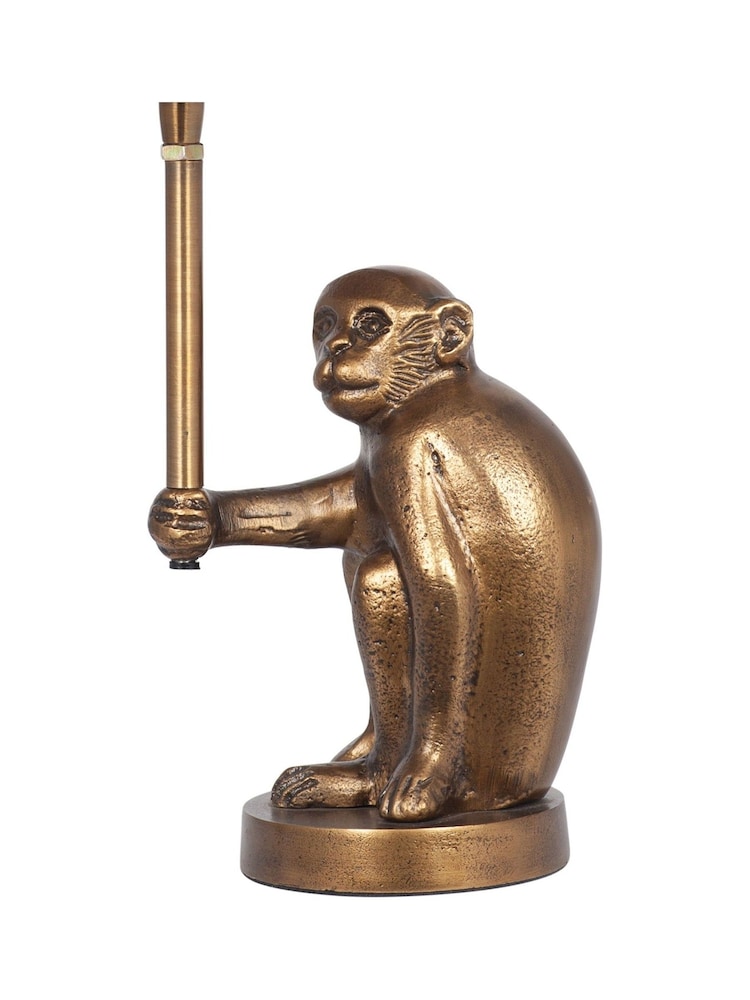 Pacific Antique Brass Monkey Table Lamp - Image 5 of 5