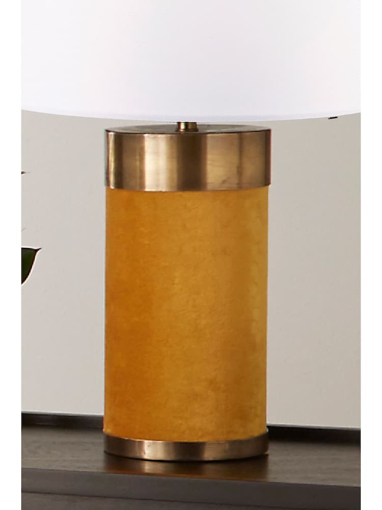 Pacific Brass Velvet Table Lamp - Image 2 of 4