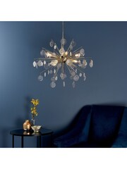 Gallery Home Gold Tara 8 Light Ceiling Light Pendant - Image 1 of 8