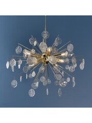 Gallery Home Gold Tara 8 Light Ceiling Light Pendant - Image 2 of 8