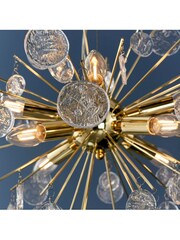 Gallery Home Gold Tara 8 Light Ceiling Light Pendant - Image 3 of 8