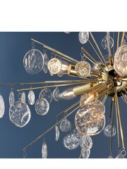 Gallery Home Gold Tara 8 Light Ceiling Light Pendant - Image 4 of 8