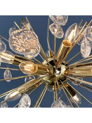 Gallery Home Gold Tara 8 Light Ceiling Light Pendant - Image 5 of 8