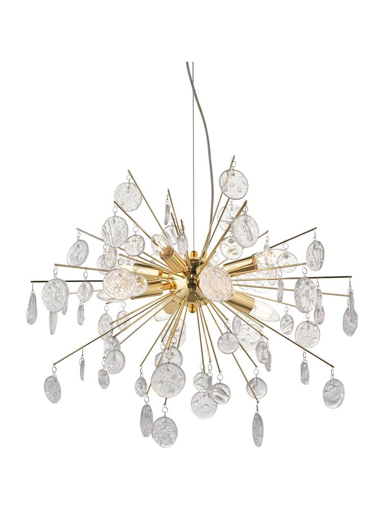 Gallery Home Gold Tara 8 Light Ceiling Light Pendant - Image 8 of 8