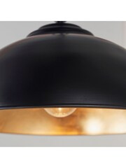 Gallery Home Matt Black Flomen Ceiling Light Pendant - Image 2 of 9
