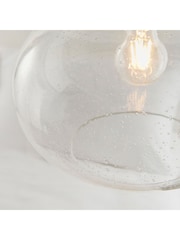 Gallery Home Clear Damlon Glass Ceiling Light Pendant - Image 3 of 7