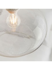 Gallery Home Clear Damlon Glass Ceiling Light Pendant - Image 4 of 7