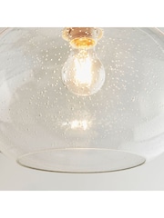 Gallery Home Clear Damlon Glass Ceiling Light Pendant - Image 5 of 7
