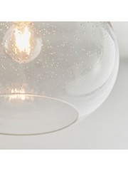 Gallery Home Clear Damlon Glass Ceiling Light Pendant - Image 6 of 7