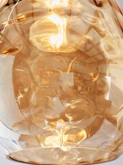 Gallery Home Brown Elegance 3 Bulb Pendant Light - Image 6 of 8