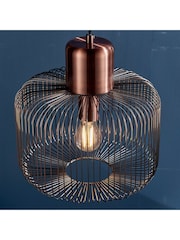 Gallery Home Copper Nichol Ceiling Light Pendant - Image 2 of 8