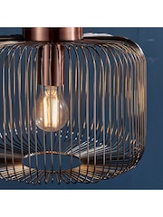 Gallery Home Copper Nichol Ceiling Light Pendant - Image 4 of 8